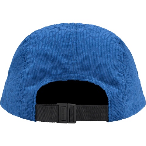 Supreme Leopard Corduroy Camp Cap - Blue
