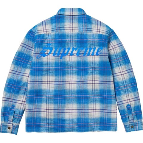 Lined Flannel Snap Shirt - fall/winter 2023 - Supreme Lined Flannel Snap Shirt - fall/winter 2023 - Supreme