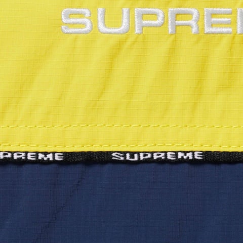 Supreme Logo Piping Hooded Track Jacket - Navy