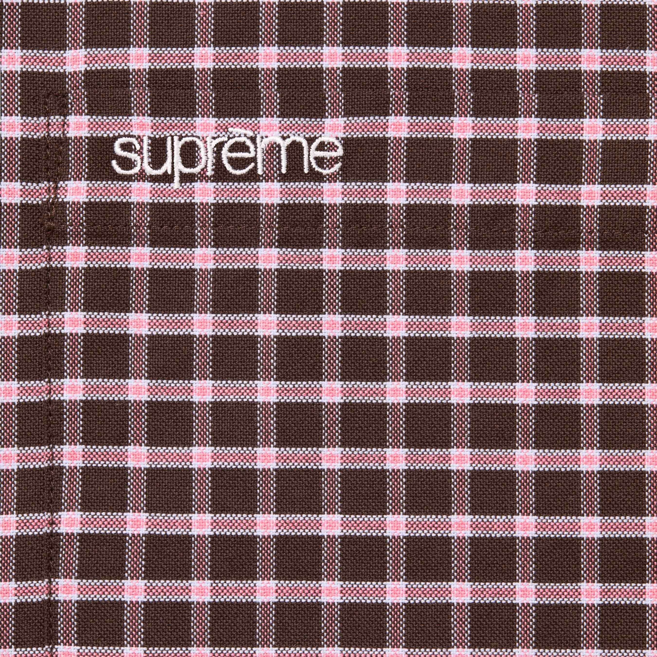 Supreme Loose Fit Oxford Shirt (FW23) - Brown Plaid - $138