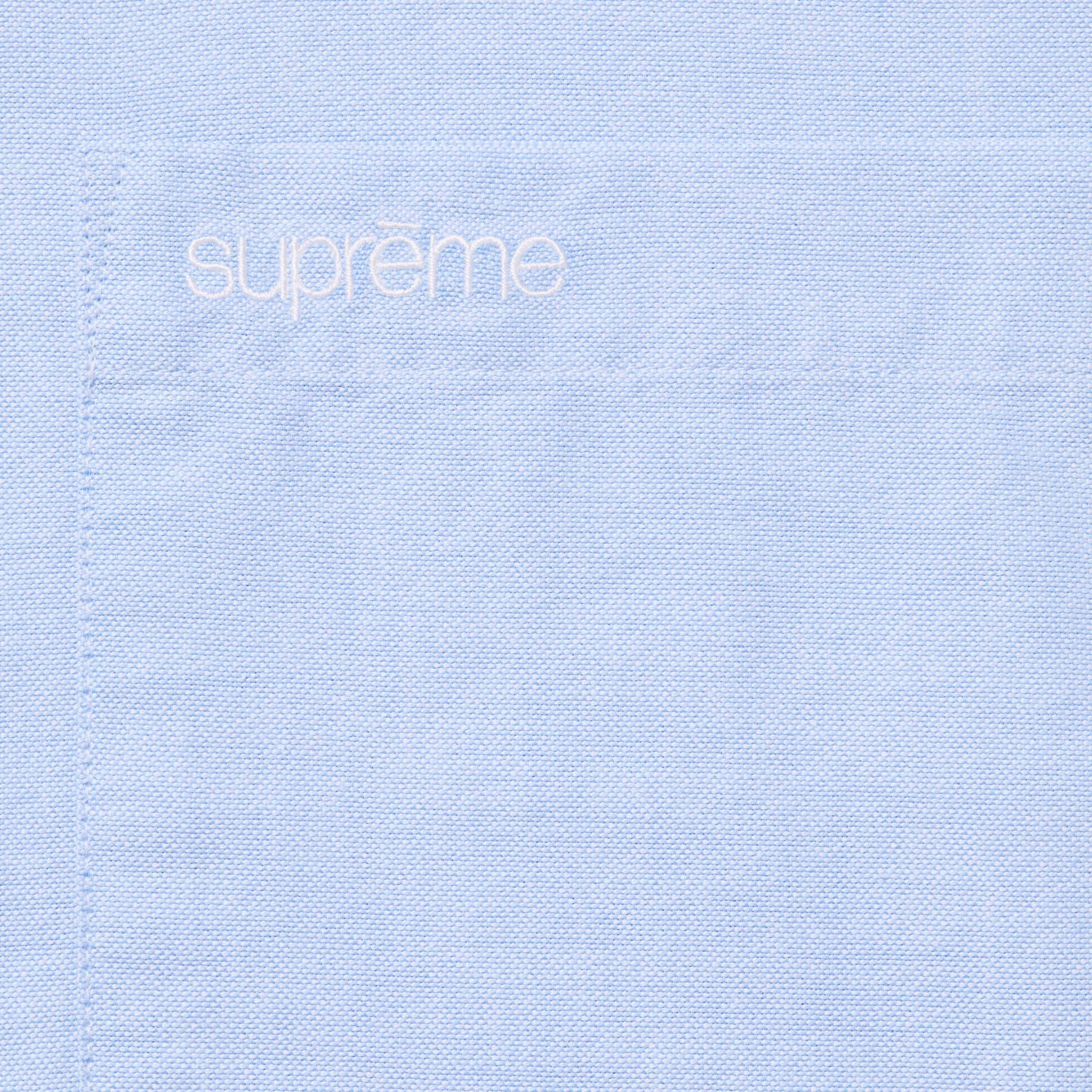 Supreme Loose Fit Oxford Shirt (FW23) - Light Blue - $138