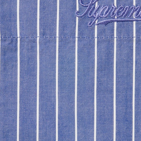 Supreme Loose Fit Stripe Shirt - Blue