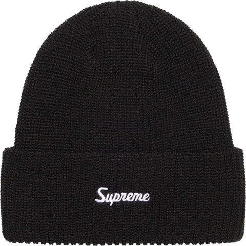 Supreme Loose Gauge Beanie - Black