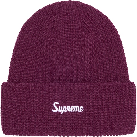 Supreme Loose Gauge Beanie - Burgundy