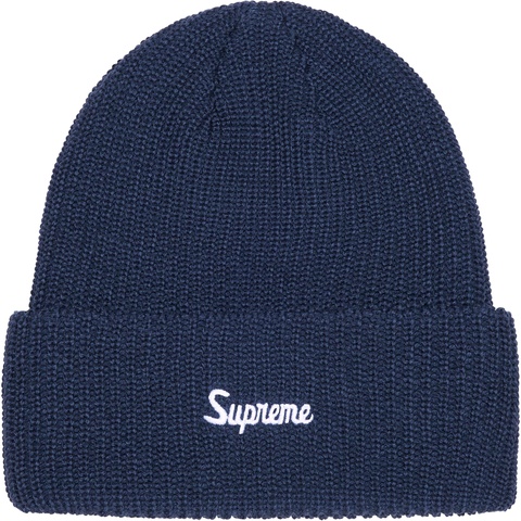 Supreme Loose Gauge Beanie - Dark Blue