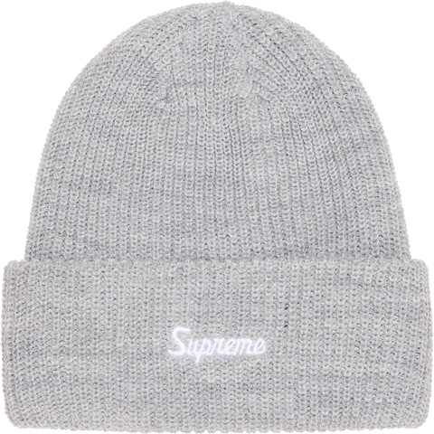 Supreme Loose Gauge Beanie - Heather Grey
