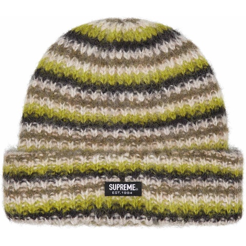 Supreme Loose Stripe Beanie - Olive