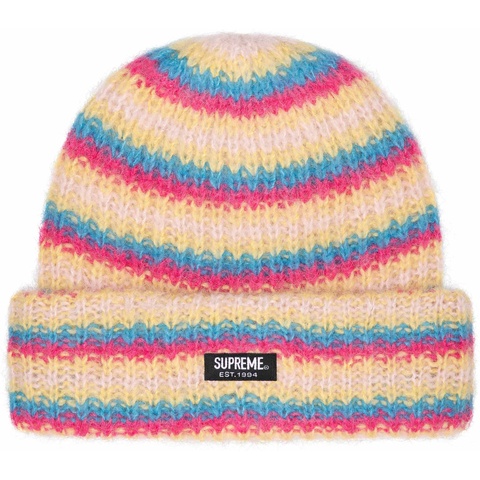 Supreme Loose Stripe Beanie - White