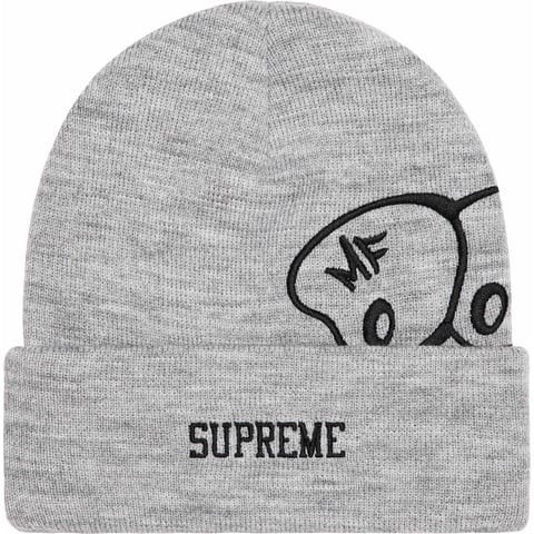 Supreme MF DOOM Beanie - Heather Grey