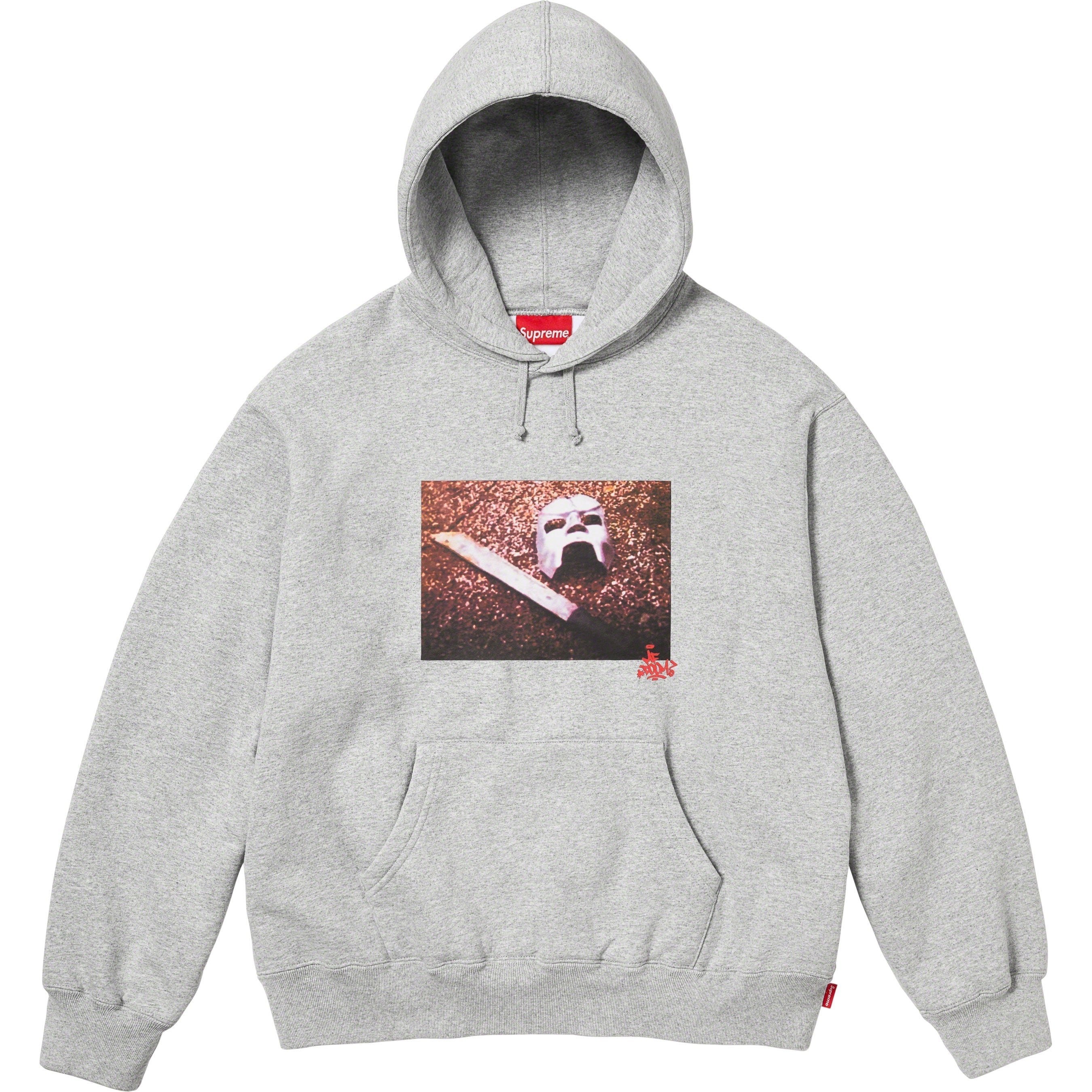 Supreme MF DOOM Hooded Sweatshirt (FW23) - Heather Grey - $168