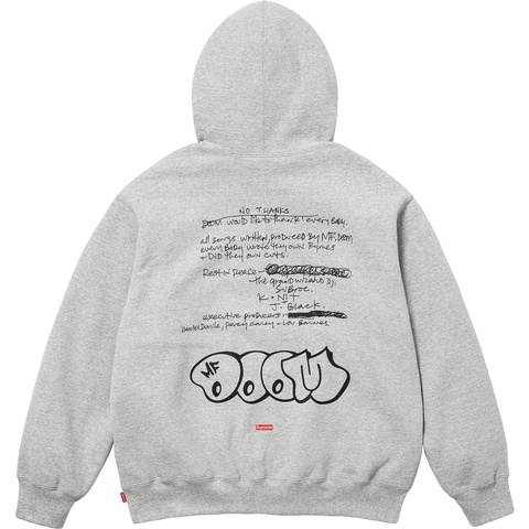 Supreme MF DOOM Hooded Sweatshirt - Heather Grey