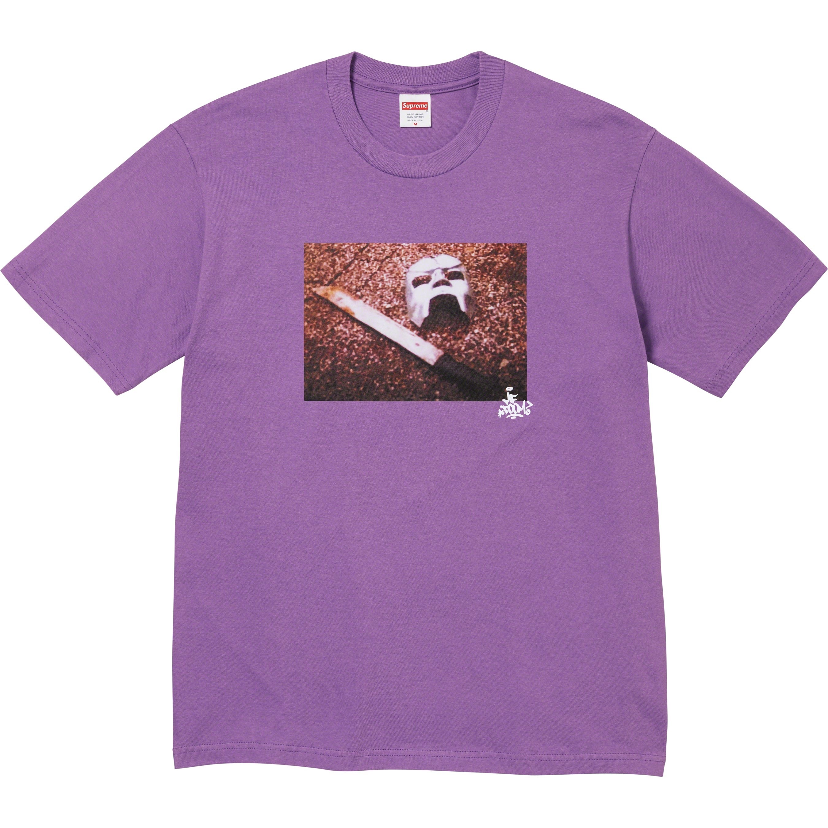 Supreme MF DOOM Tee (FW23) - Dusty Purple - $48