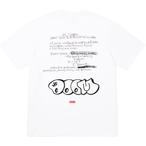 Supreme MF DOOM Tee - White