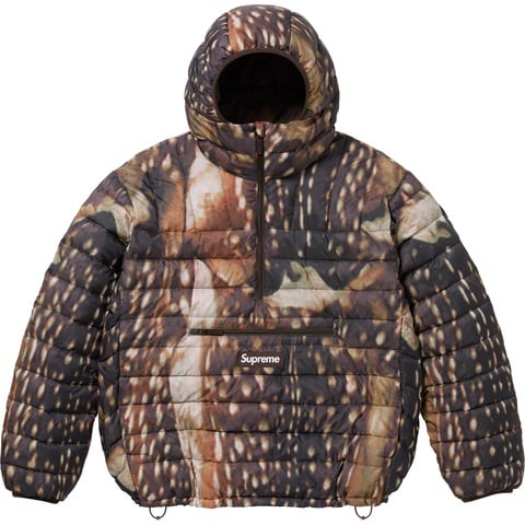 Supreme Micro Down Half Zip Hooded Pullover - Deer