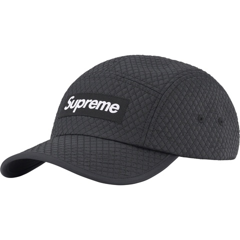 Supreme Micro Quilted Camp Cap - Black