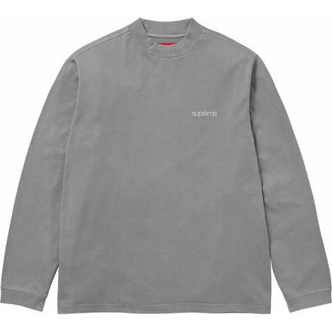 Supreme Mock Neck L/S Top - Grey