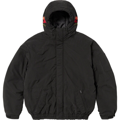 Supreme Needlepoint Hooded Jacket - Black