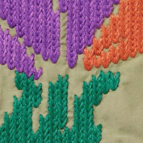 Supreme Needlepoint Hooded Jacket - Olive
