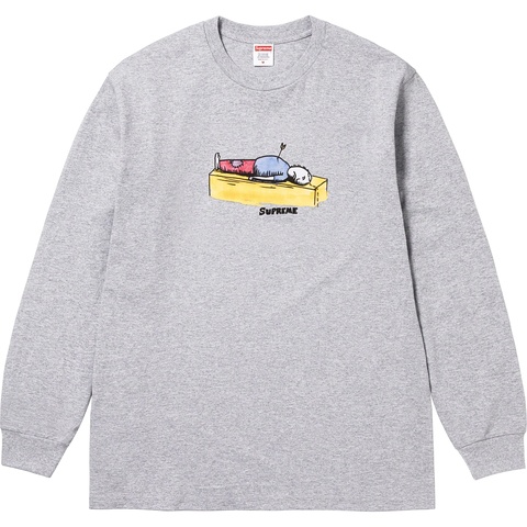Supreme Neil Blender Arrow L/S Tee - Heather Grey