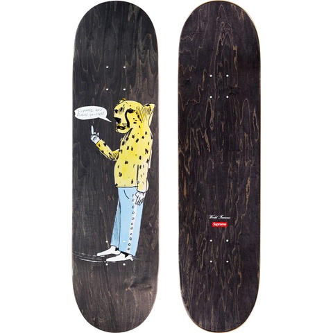 Supreme Neil Blender Cheetah Skateboard - Black - 8.25" x 32"