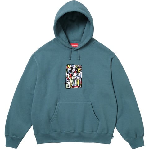 Supreme Neil Blender Mosaic Hooded Sweatshirt - Slate
