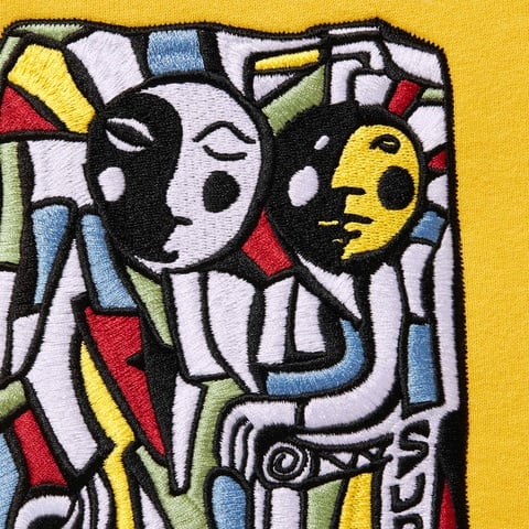 Supreme Neil Blender Mosaic Hooded Sweatshirt - Yellow