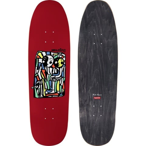 Supreme Neil Blender Mosaic Skateboard - Cardinal - 9.18" x 32"