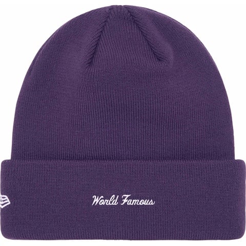 Supreme New Era® Box Logo Beanie - Dark Purple