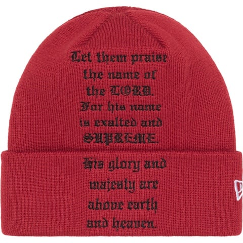 New Era® Psalm Beanie - fall/winter 2023 - Supreme