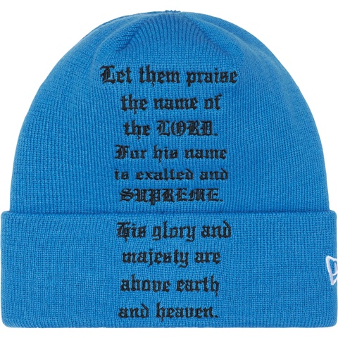 New Era® Psalm Beanie - fall/winter 2023 - Supreme