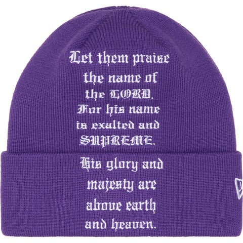 帽子 Supreme New Era Psalm Beanie Supreme-New-Era-Psalm-Beanie-
