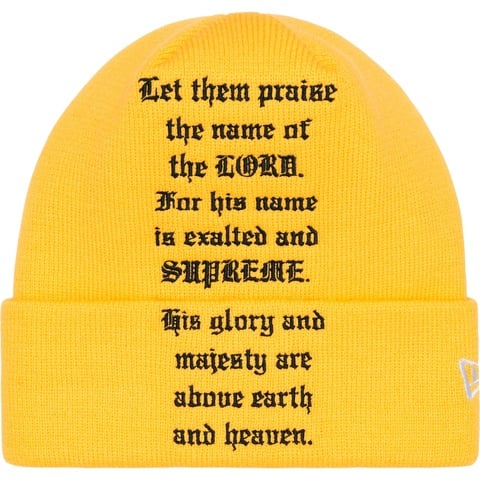 New Era® Psalm Beanie - fall/winter 2023 - Supreme