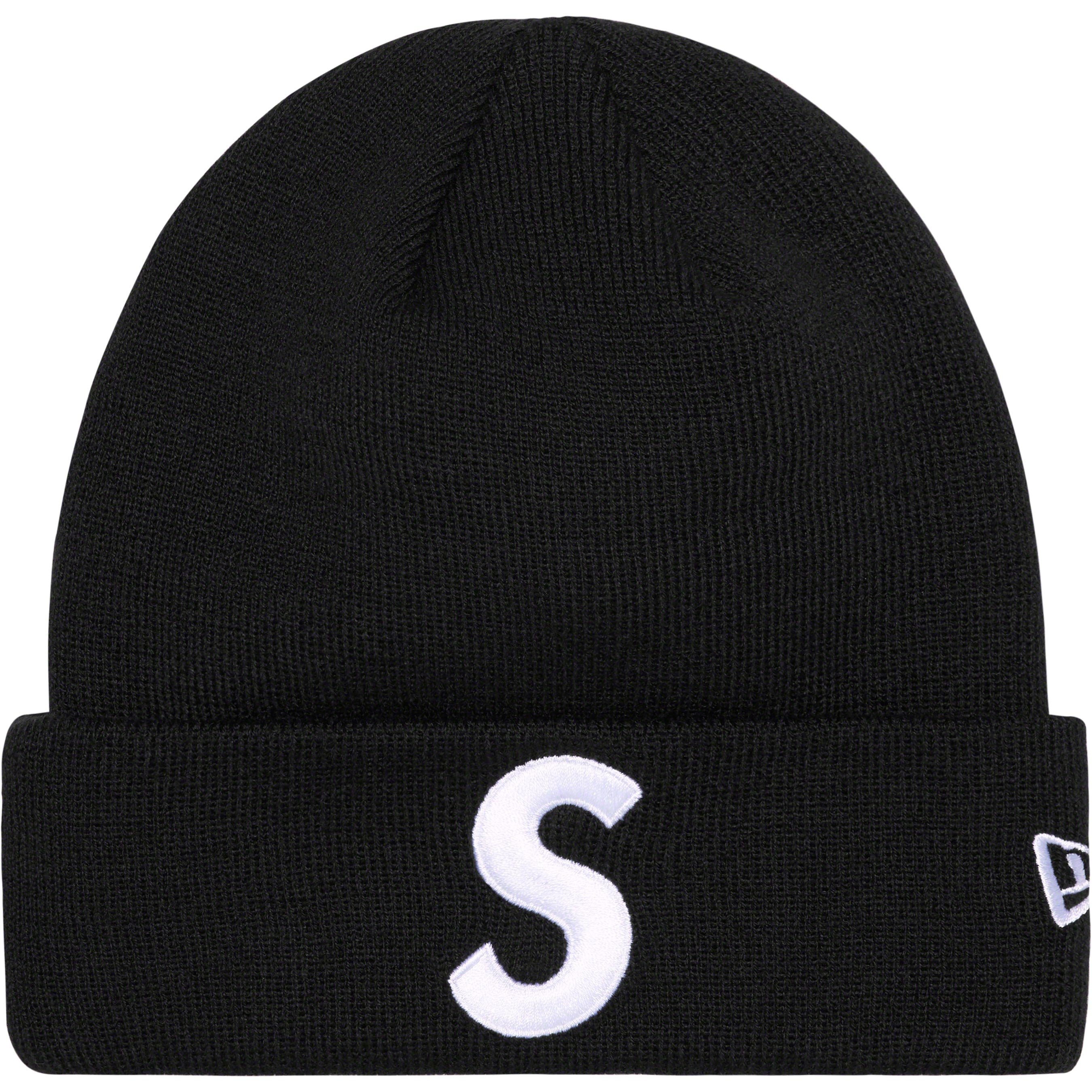 Supreme New Era S Logo Beanie (FW23) - Black - $40