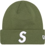 Supreme New Era S Logo Beanie (FW23) - Olive