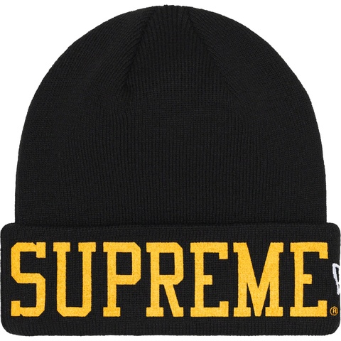 Supreme New Era® Varsity Beanie - Black