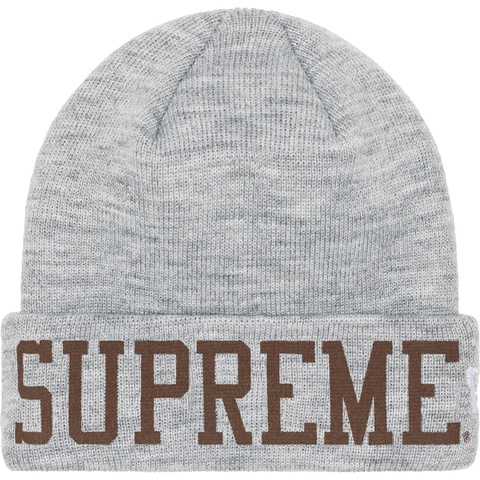 Supreme New Era® Varsity Beanie - Heather Grey