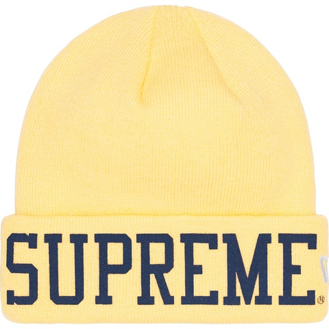 Supreme New Era® Varsity Beanie - Light Yellow