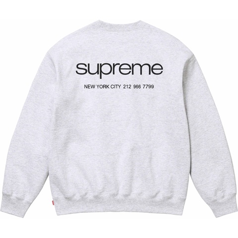 Supreme NYC Crewneck - Ash Grey
