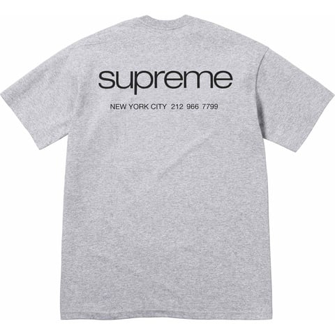Supreme NYC Tee - Heather Grey