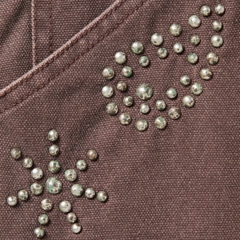 Supreme Paisley Studded Double Knee Painter Pant - Brown