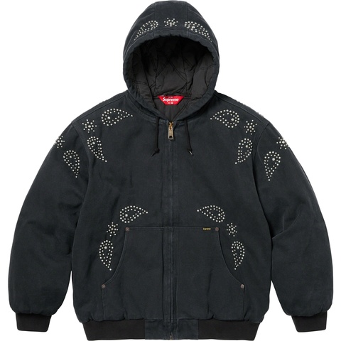 Supreme Paisley Studded Work Jacket - Black