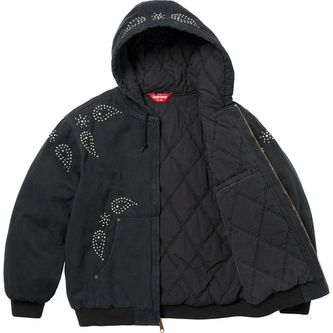 Supreme Paisley Studded Work Jacket - Black
