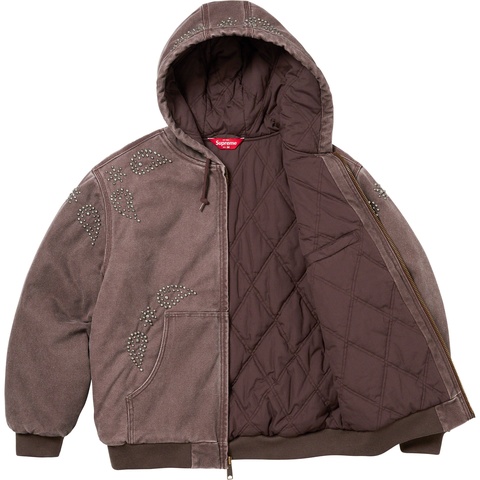 Supreme Paisley Studded Work Jacket - Brown