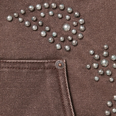 Supreme Paisley Studded Work Jacket - Brown