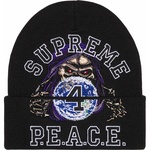 Supreme Peace Embroidered Beanie (FW23) - Black