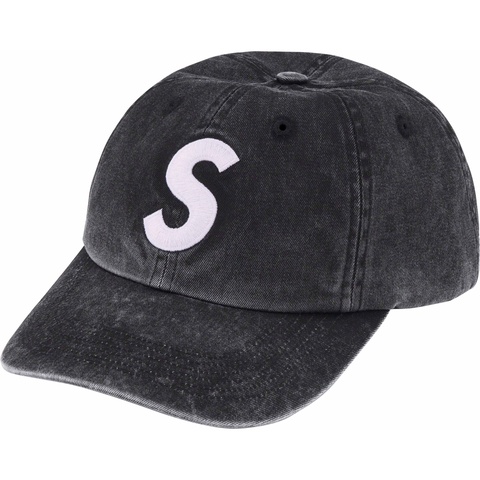 Supreme Pigment Print S Logo 6-Panel - Black