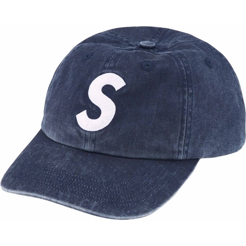 Supreme Pigment Print S Logo 6-Panel - Navy