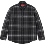 Supreme Plaid Flannel Shirt (FW23) - Black