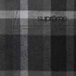 Supreme Plaid Flannel Shirt (FW23) - Black