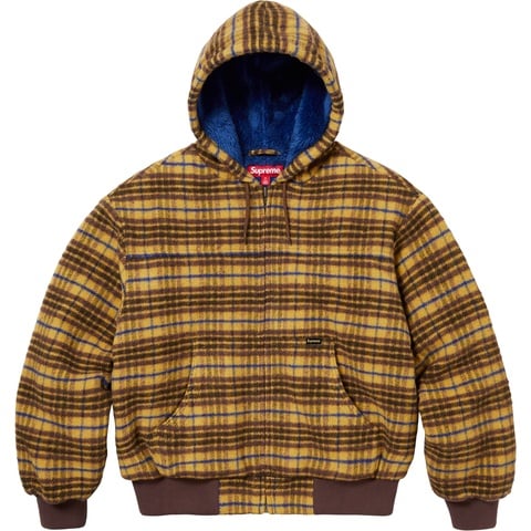 早い者勝ち✨Supreme hooded plaid パーカー 中綿ジャケット Plaid Wool Hooded Work Jacket - fall/winter 2023 - Supreme